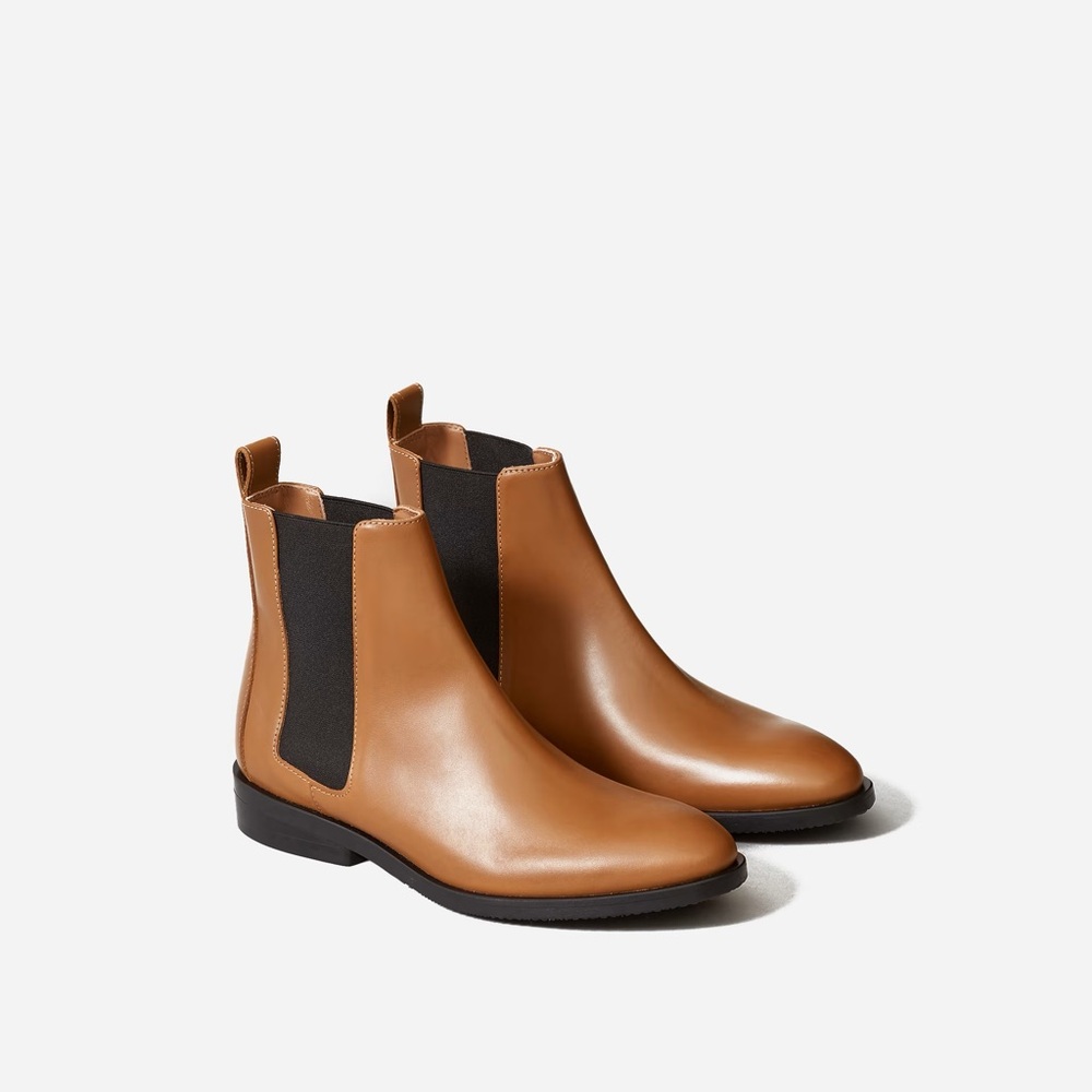 Everlane Modern Chelsea Boot sz 8 (Cognac)